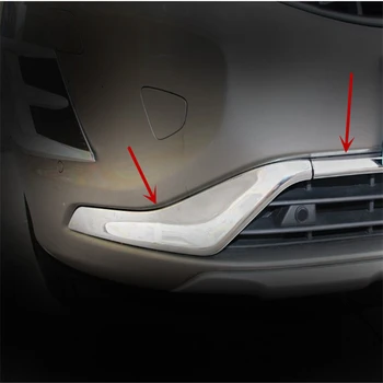 

WELKINRY car auto cover styling For Volvo XC60 2014 2015 2016 2017 ABS chrome front head grill racing grille bumper trim