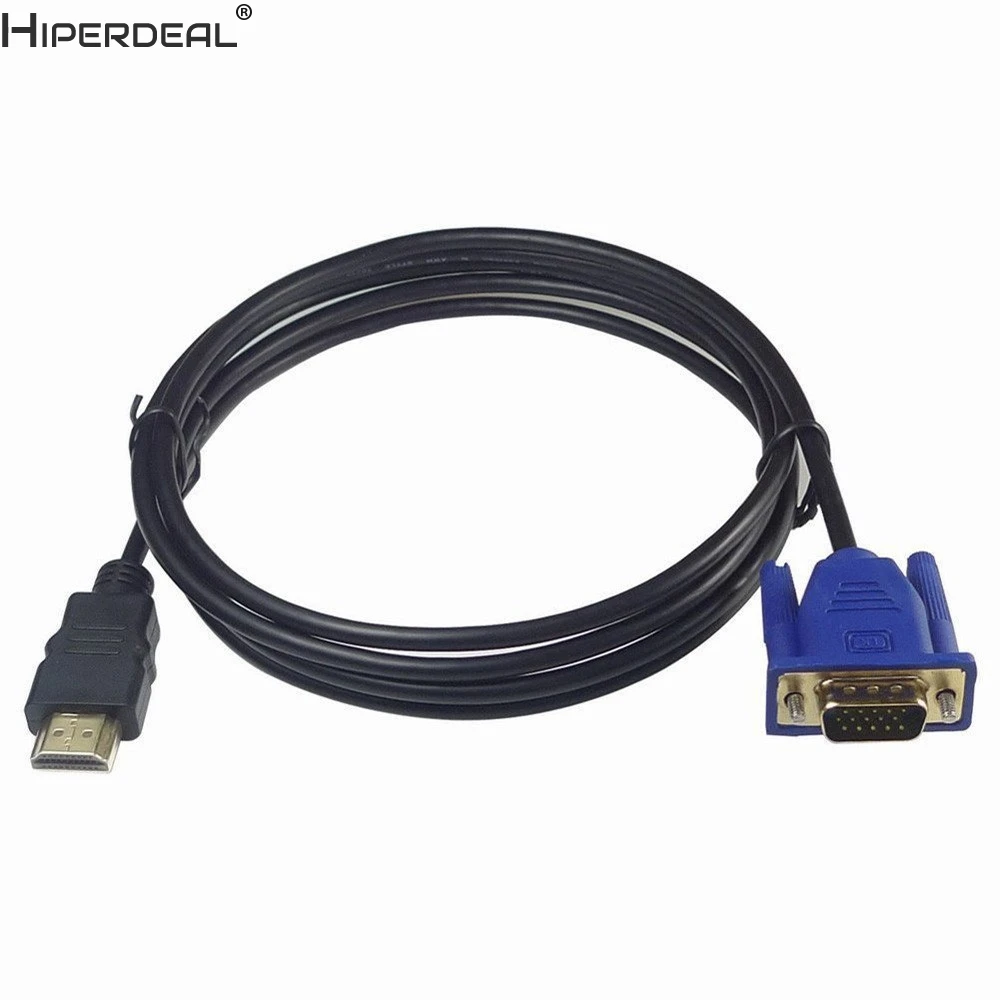 HIPERDEAL HDMI кабель HDMI к VGA 1080P HD с аудио кабель-адаптер HDMI к VGA Кабель Oct30 HW