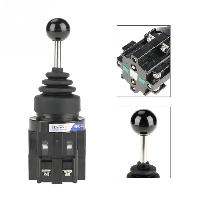 

Momentary Joystick Switch CS-402 4NO 4-position Return Switch Joystick Switch 150V/15A; 250V/10A; 440V/4A