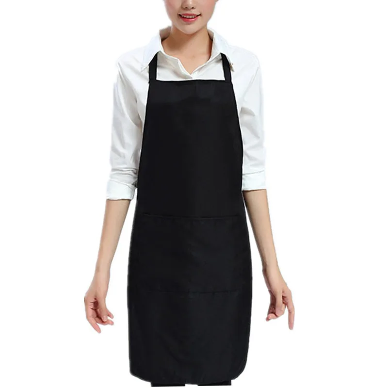 

Kitchen Aprons Solid Color With Two Pockets Sleeveless Antifouling Neckstrap Hanging Apron For BBQ Baking Cooking Garden Working