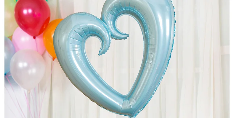 1 шт. 98 см полые воздушные шары из алюминиевой фольги в форме большого сердца на свадьбу/День рождения/вечерние/помолвки/мариаж украшения Бало гелиевый розовый