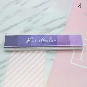 Горячая отпечаток пальца чернильный коврик градиентный цвет резиновый чернильный коврик печать пальцев для детей NDS66 - изображение