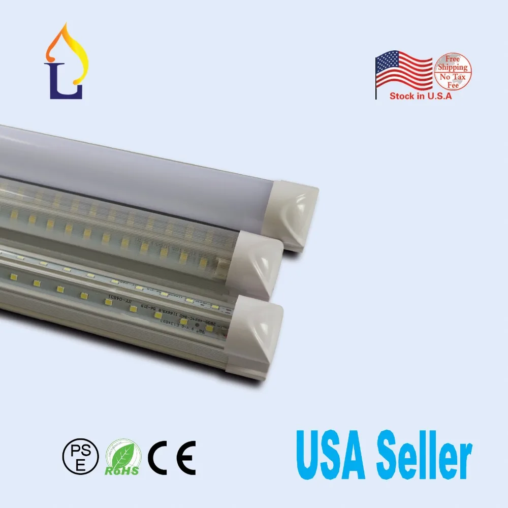 6 шт./лот IntegratedT8 светодиодный V-форменная трубка свет 4ft 40 W SMD2835 28LM/светодиодный флуоресцентная на замену Светодиодная лампа светильник