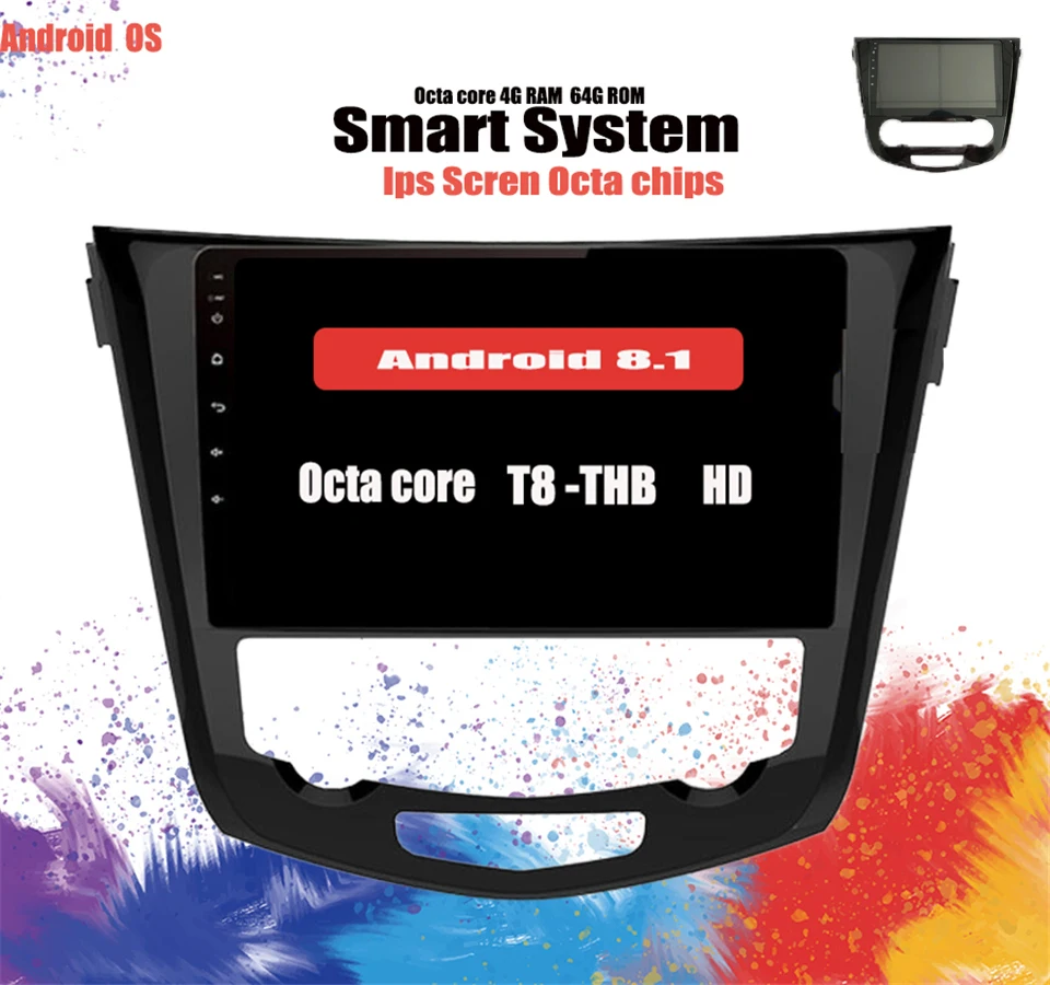 10 1 &quotIPS Octa Core 4G Android 0 6G RAM 128G ROM автомобильный DVD плеер Caplay радио GPS Glonass для Nissan Qashqai X