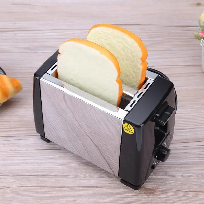 

Alloet 220V Bread Machine Baking Stainless Steel Bread Maker Machine Automatic Toaster Bakery Bread Cooking Tool for Breakfast