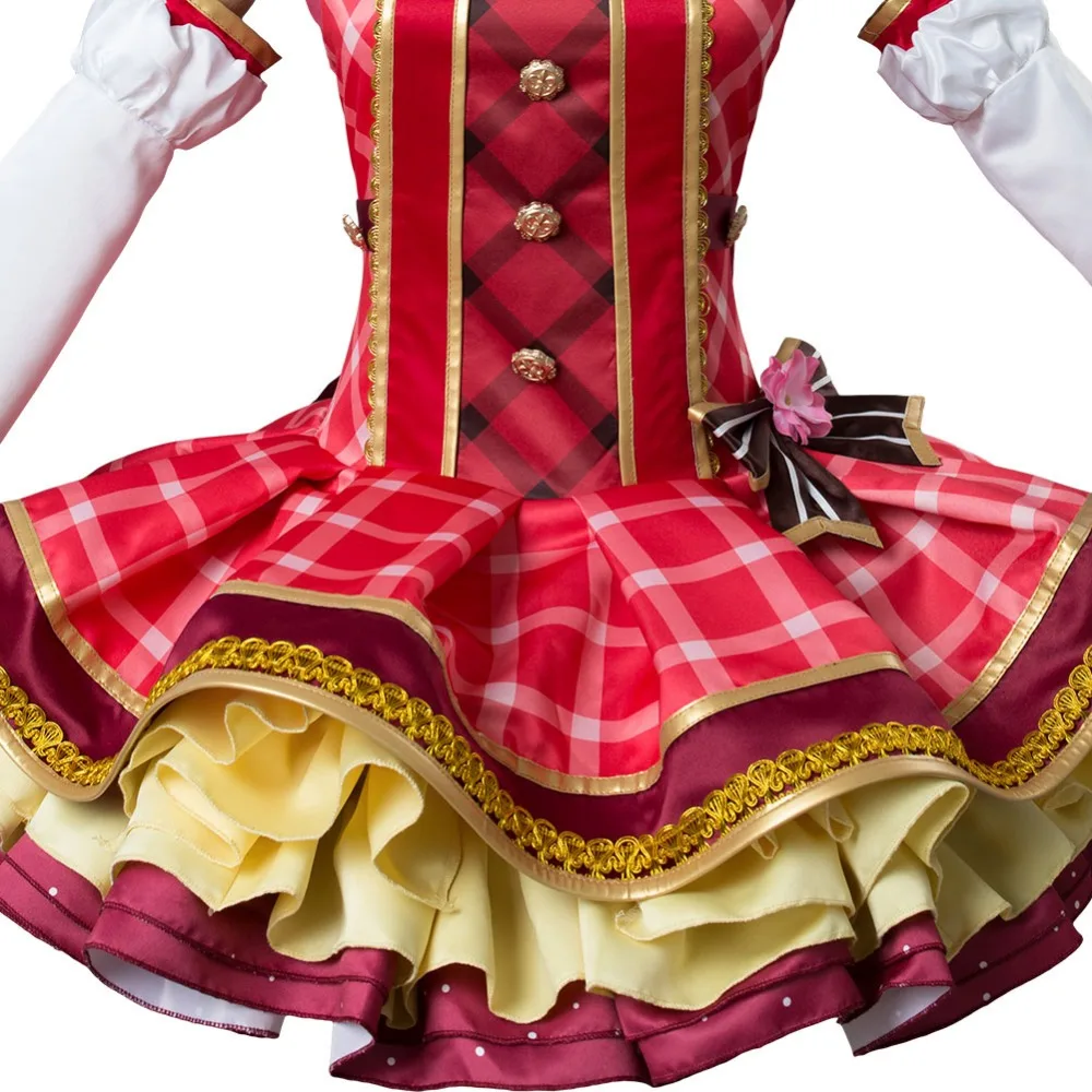 Lovelive Косплэй солнце! Взрослых Для женщин девочек Маки Nishikino Косплэй букет Форма платье полный комплект на Хэллоуин Карнавальный Косплэй