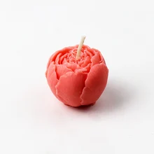 3D Flower Candle Silicone Mold 1.5 Inches Handmade Soap Making Mould