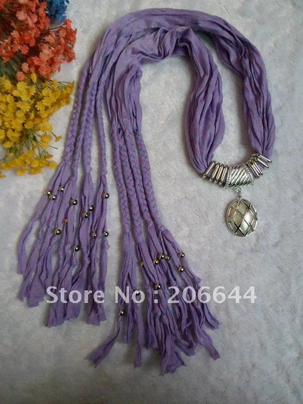Модные женский шарф, шаль кулон шарф ожерелье ювелирные изделия Шарфы овальные шарф в горошек бесплатная доставка