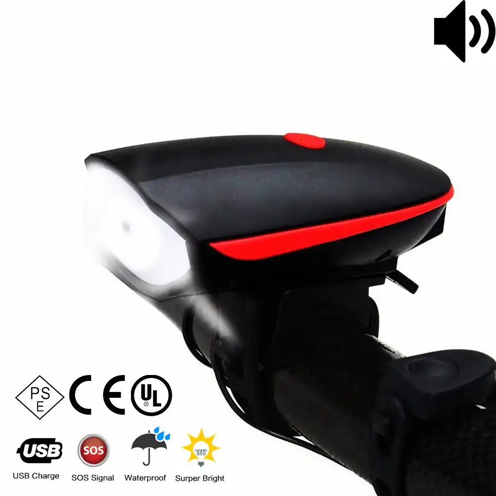rechargeable cycle light with horn