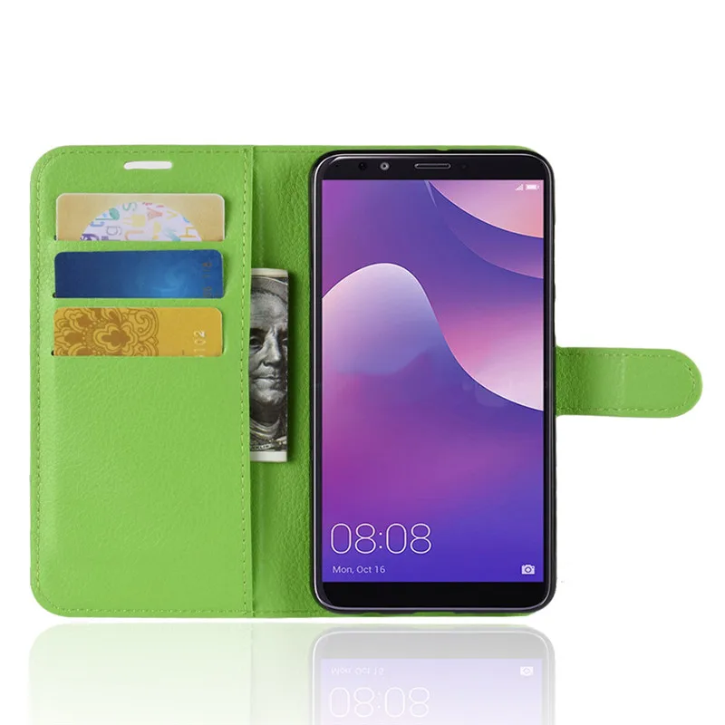 Роскошный кожаный чехол бумажник для Huawei Y9 Y7 Y6 Y5 lite Prime Pro P30 P20 Mate 20 Honor V20 20i P Smart plus Z
