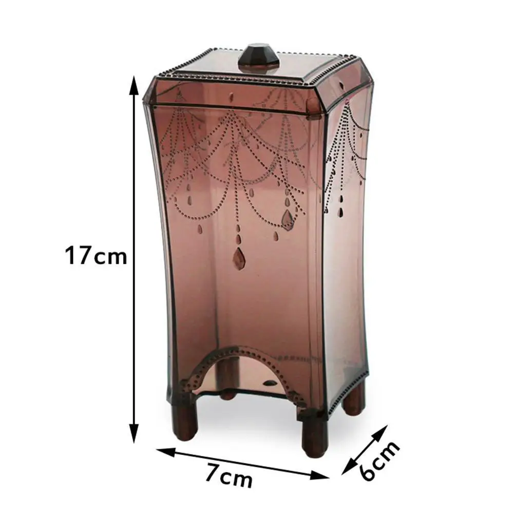 Ватный диск Органайзер коробка для хранения держатель макияж Органайзер прозрачный ватный диск косметический диспенсер контейнер держатель чехол