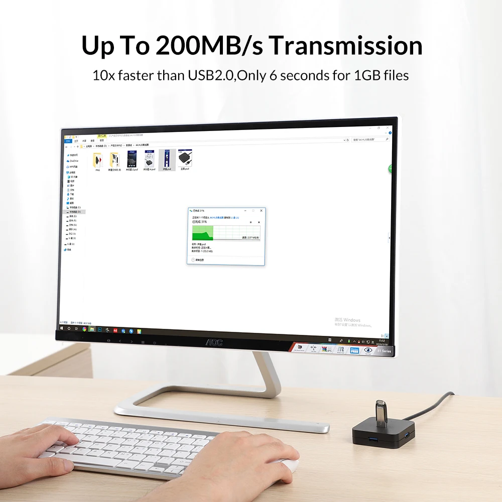 TOPK USB 3,0 HUB 4 Порты и разъёмы нескольких USB 3,0 высокоскоростной разветвитель 200 МБ/с.& Micro Зарядка через usb для школы, больницы для MacBook samsung huawei