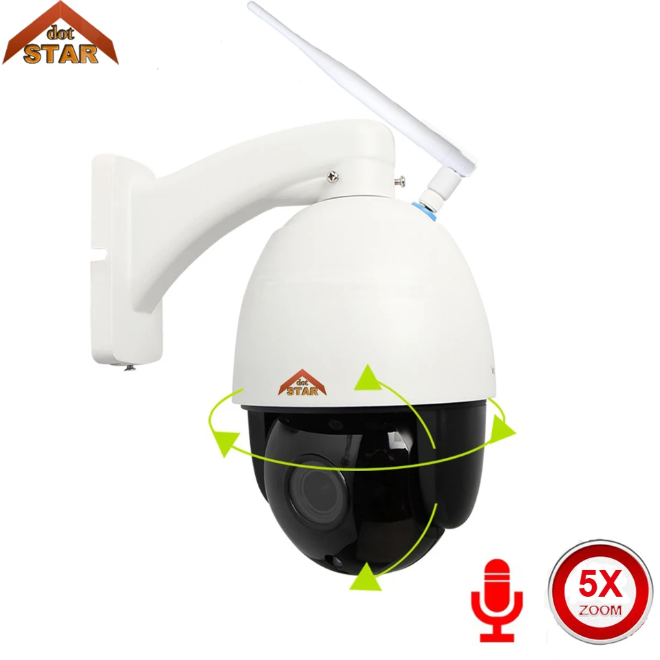 Stardot 1080P IP PTZ скоростная купольная камера Onvif HD 5X Zoom H.264 60m IR ночное видение Мини CCTV
