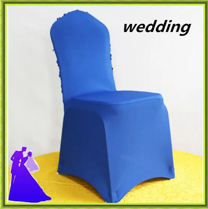 Marious Brand Hot selling spandex rosette chair cover wedding cheap chair cover for sale free
