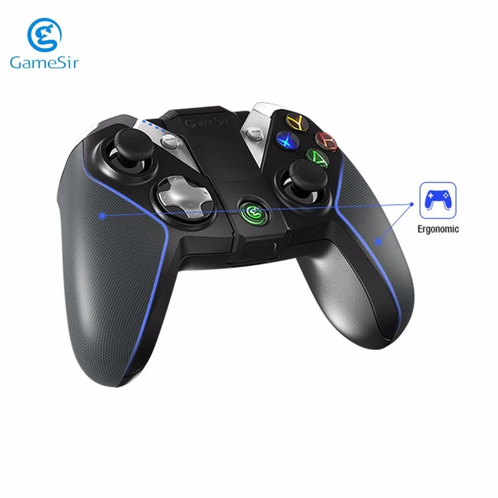 

GameSir G4 Bluetooth 4.0 Game Controller support Wired Vibration Gamepad with Phone Holder For Android Phone TV BOX PC 2 in 1
