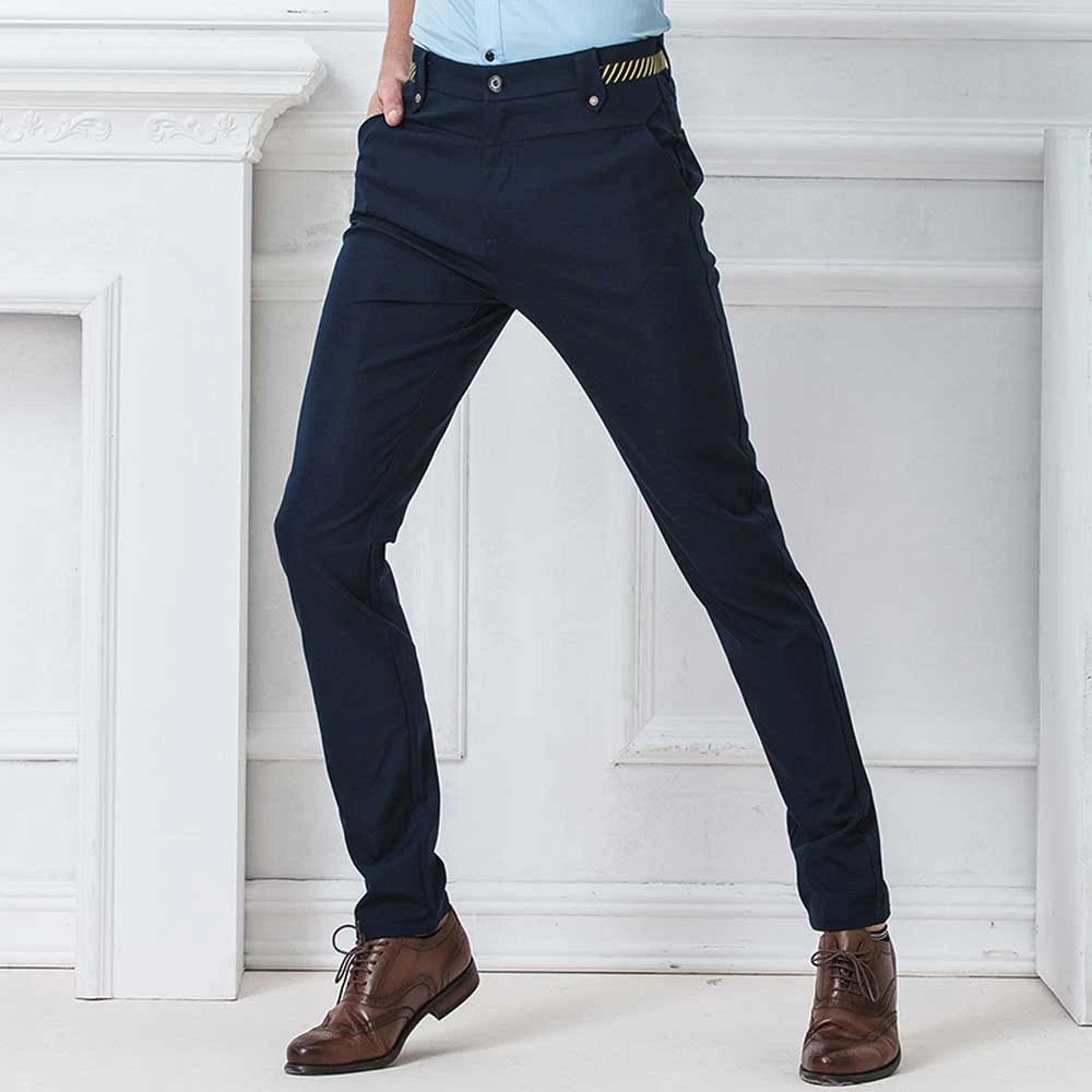 Egoísmo Allí Tecnología Pantalones de Frente plano hombres de Negocios Equipada Casual Pantalones A  Medida Formal de Trabajo Desgaste Del Color Sólido Azul Marino Negro de  Primera Calidad|work trousers|business pantsbusiness trousers - AliExpress