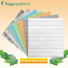 Kaguyahime 3D DIY самоклеющиеся обои кирпич Водонепроницаемая настенная декоративная наклейка для детской комнаты кухонные обои наклейки для дома