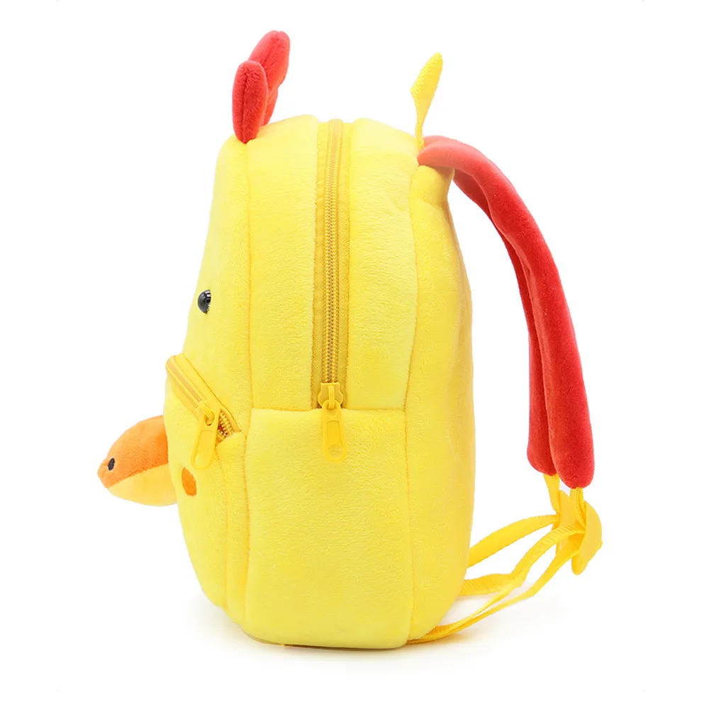 Детский Школьный рюкзак с мультяшным жирафом, мягкий плюшевый материал для маленьких девочек, детские школьные сумки для детского сада, F667