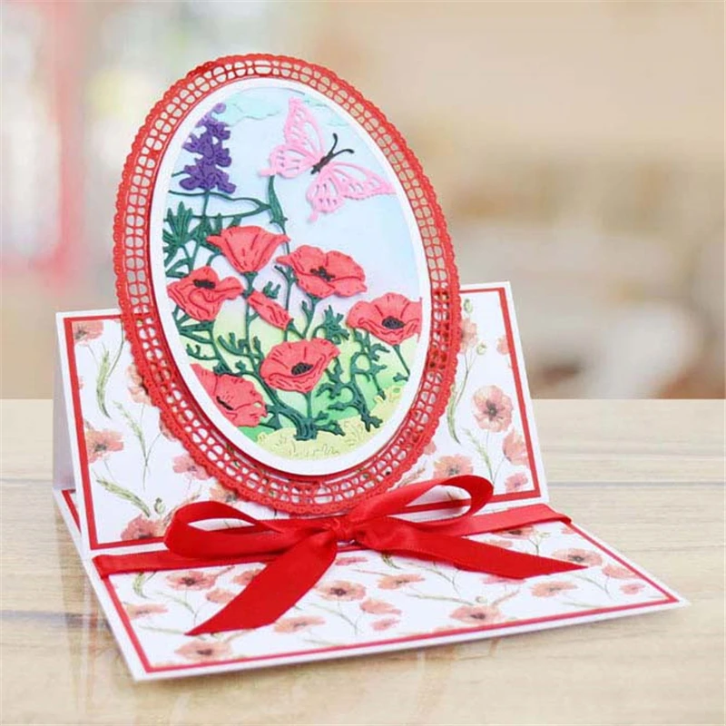

Naifumodo Butterfly Flower Frame Metal Cutting Dies for Scrapbooking New 2019 Craft Die Cuts Card Making Embossing DIY