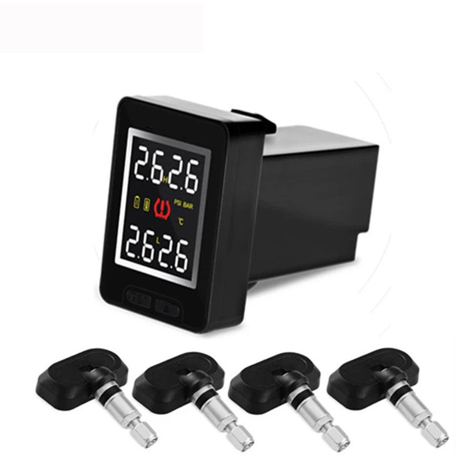 

U912 TPMS Tire Pressure Monitoring System Wireless Auto Alarm with 4 Internal Sensors for Toyota Mazda Nissan Honda