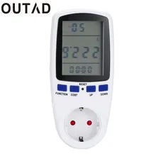 OUTAD Digital Energy Power Watt Volt Amp Meter Analizador Del Monitor 230 V 50Hz de Frecuencia de Potencia Kwh Interruptor Temporizador de Cocina Envío de la gota
