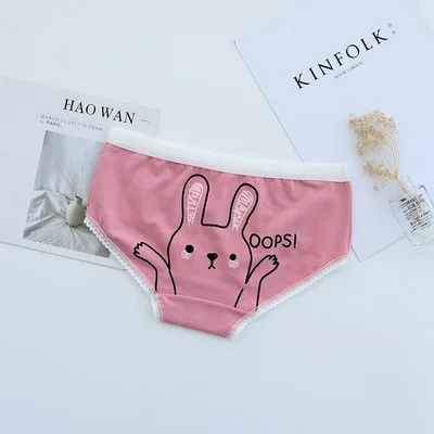 

4Pcs/lot Rabbit Print Soft Cotton Cartoon Gilrs Boxer Kids Panties Children Underwears Baby Briefs Underpants Children Clothing