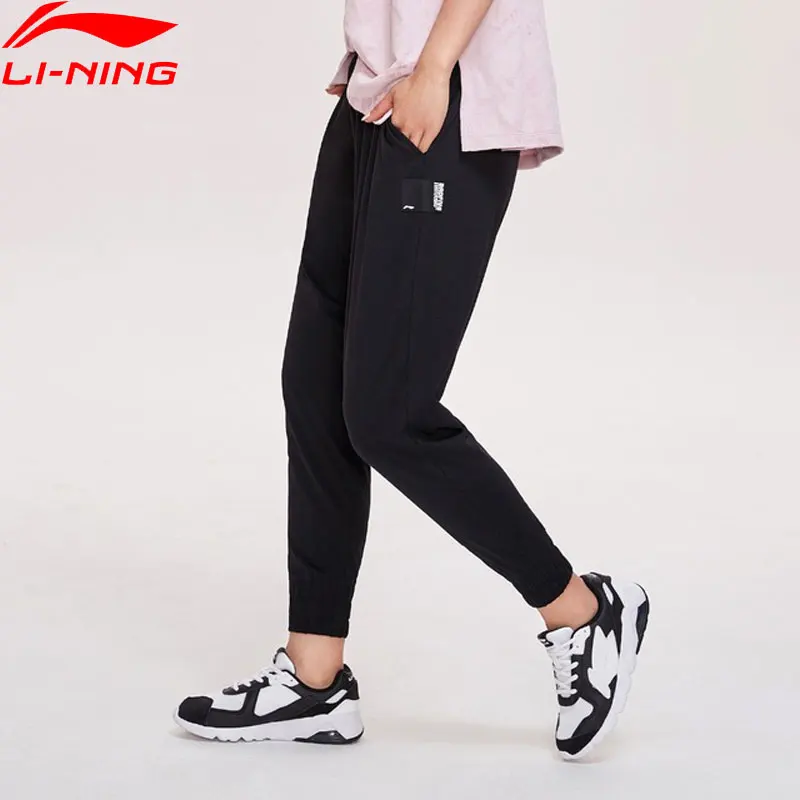 Li Ning Women Basketball BAD FIVE Pants Loose Fit Cotton Modal