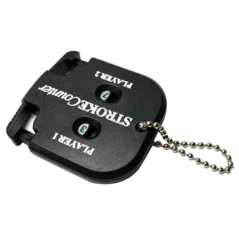 

New Double Sides Score Key Chain Counter Golf Stroke Shot Putt Without Black Golf Portable Non-toxic Plastic Trainning Tool