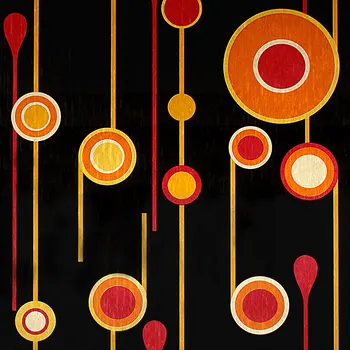 

Modern and luxurious black wallpaper Theme music KTV parlor and commercial background wallpaper Mural wallpaper