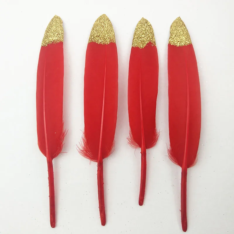 

10 pcs feathers Goose feather small straight knife Diy feather 16 colors 8-15 cm/3-6 inch wedding decoration