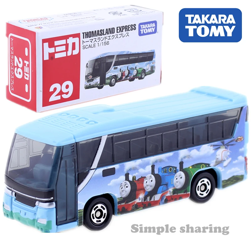 Takara Tomy TOMICA №29 thomasland междугороднего автобуса модель 1:156 литья под давлением
