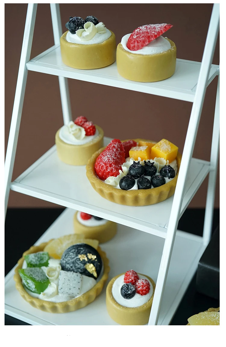 Изысканная ИМИТИРОВАННАЯ фруктовая чаша, модель фруктового пирога, дисплей, имитирующий торт, десерт, клубника, Тарт, пирожное, для выпечки, витрина магазина