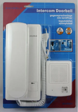 

ZHUDELE New wired audio door phone, intercom system ,unlock function