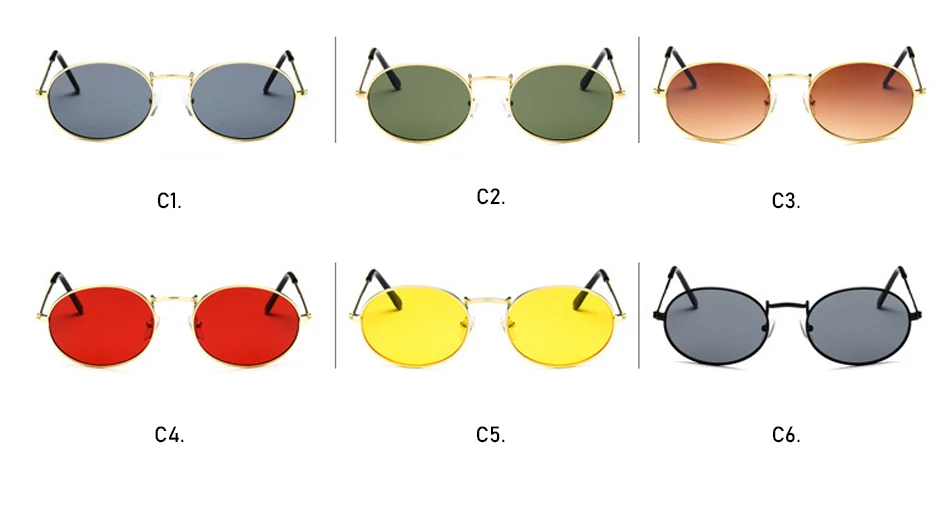 HAPTRON маленькие металлические овальные солнцезащитные очки для мужчин и женщин винтажные мужские женские ретро черные коричневые солнцезащитные очки круглые Брендовые очки uv400