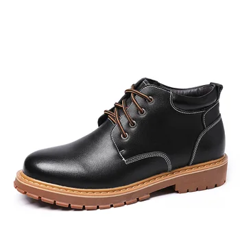 

Man Booties Spring Genuine Leather Safety Fishing Work Casual Mens Boots #MXZ811681