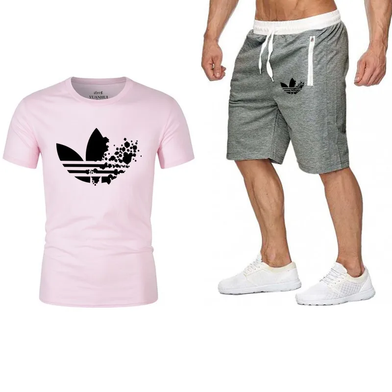 

2019 shorts short sleeve suit fashion cool jogging pants sportswear
