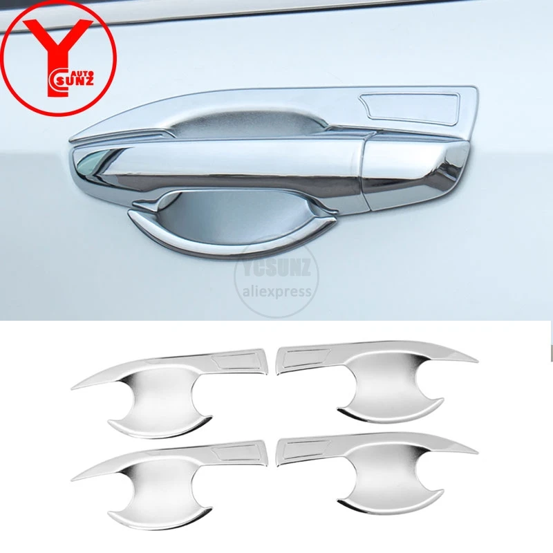 Ручка двери Чаша вставки для honda crv CR V 2017 2018 2019 аксессуары ABS Хромированная ручка