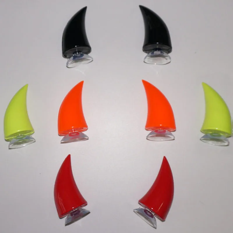 Motorcycle Helmet Accessories Devil's Horn Motorbike Helmets Stickers