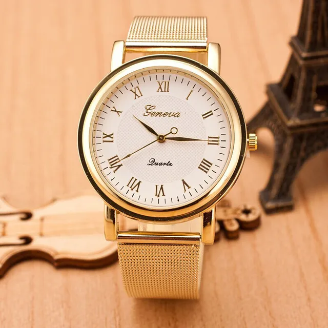 2018 Fashion WristWatch Gold Classic Women Dress Watch Geneva Quartz Stainless S 2018 Fashion WristWatch Gold Classic Women Dress Watch Geneva Quartz Stainless S
