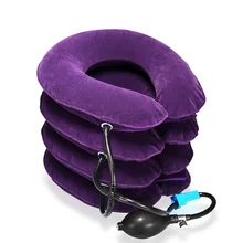 Inflatable Neck Traction Collar 4 Layers Cervical Traction Device Air Neck Shoulder Supports Relief Pain Pillow