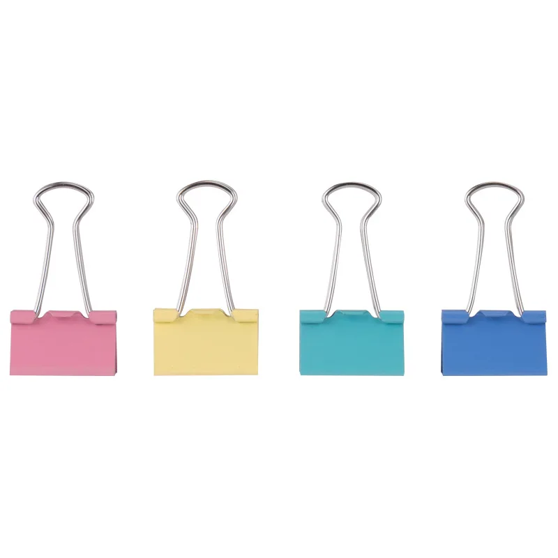 Small Binder Paper Clips, Cutout Long Tail Binder Clips Star Shape Strong Clamping Force For Tickets For Documents Black