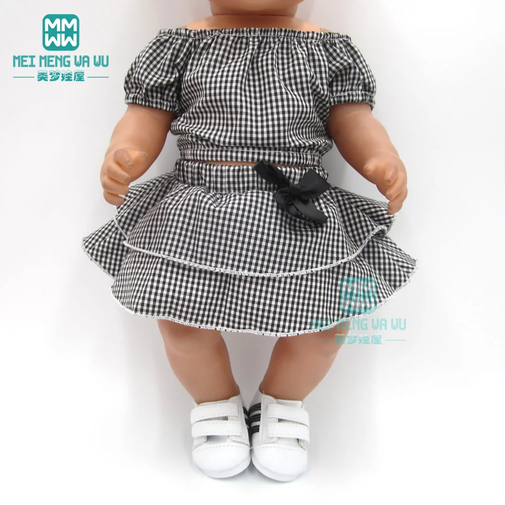 

Doll Clothes for 43cm baby new born doll and american doll accessories casual skirt casual outfit