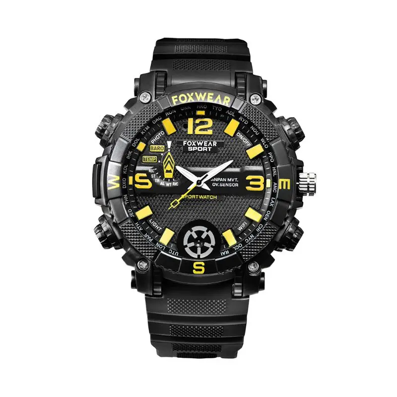 

New FOX9 Rechargeable Smart HD Camera Watch Voice Video USB WiFi Recorder LED Light Recording Sport Watch Device
