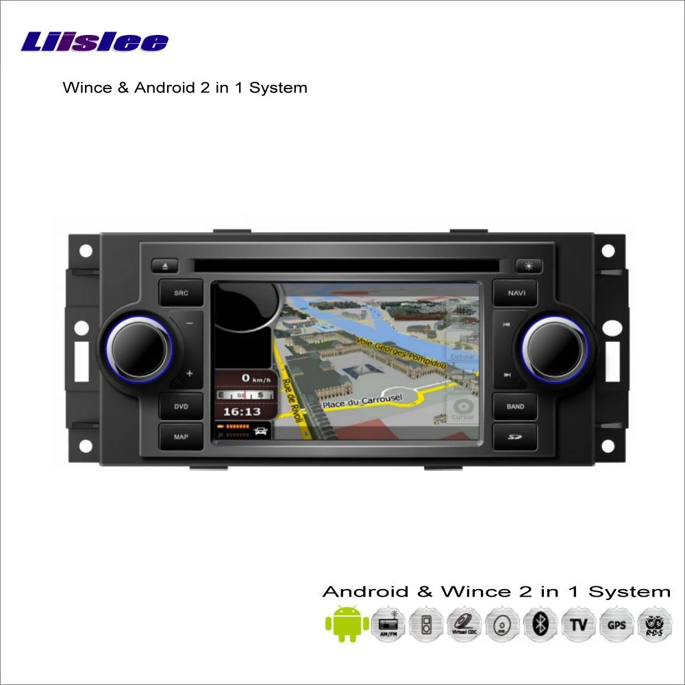 Perfect Liislee Car Android For Jeep Grand Cherokee / Compass / Commander Radio DVD Player GPS Nav Navigation Audio Video Stereo System 2