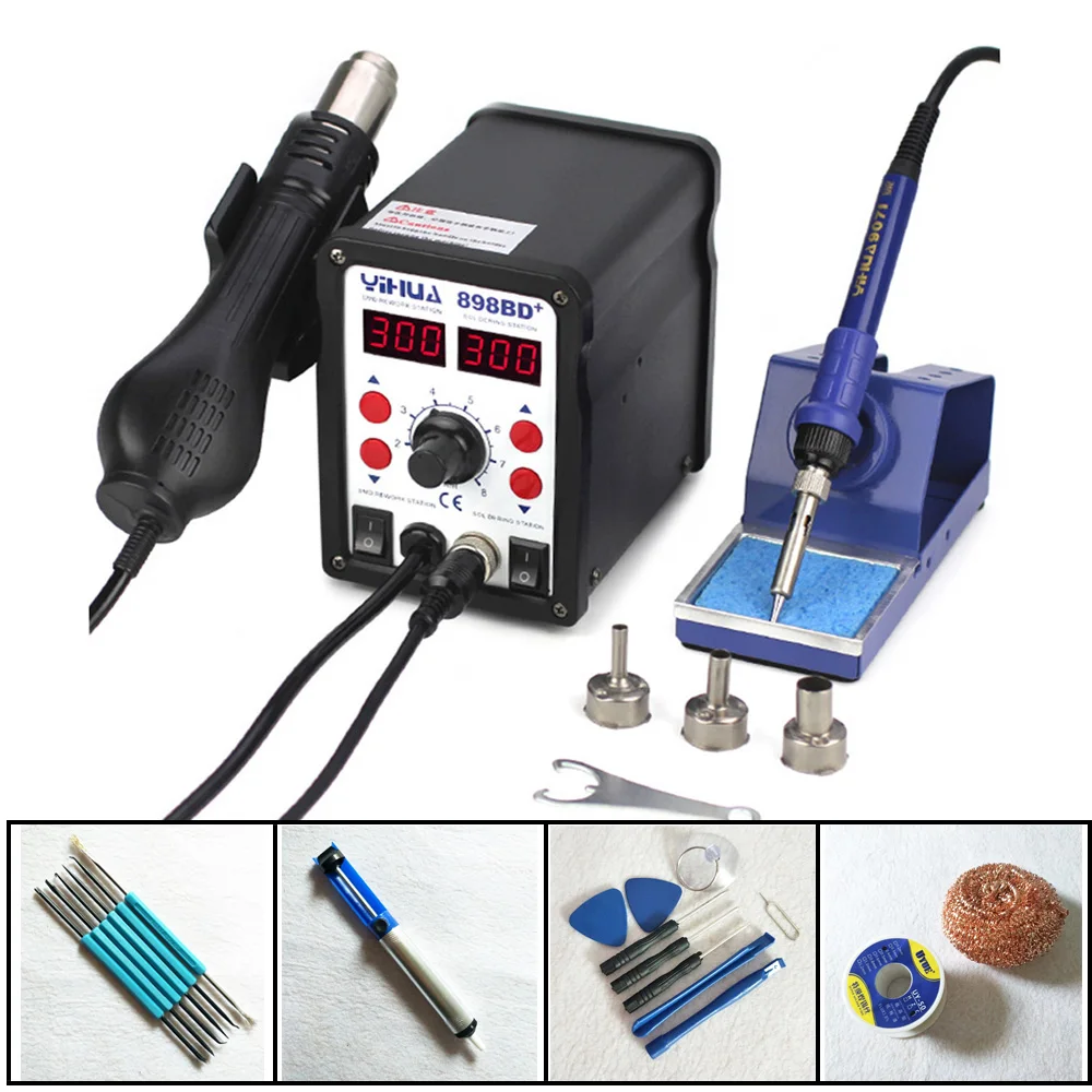 Heat Gun Air Soldering Station Iron Stable Temperature Control YIHUA