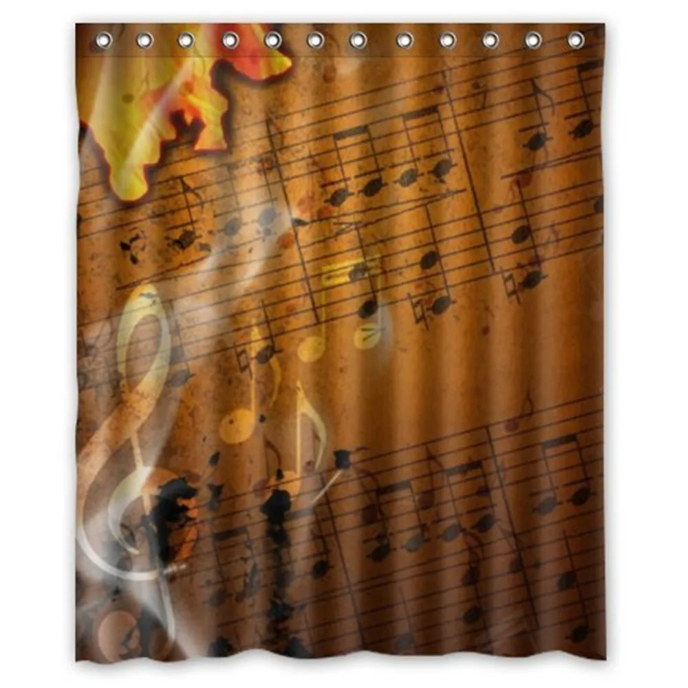 

Creative Bath Music Notes Shower Curtains