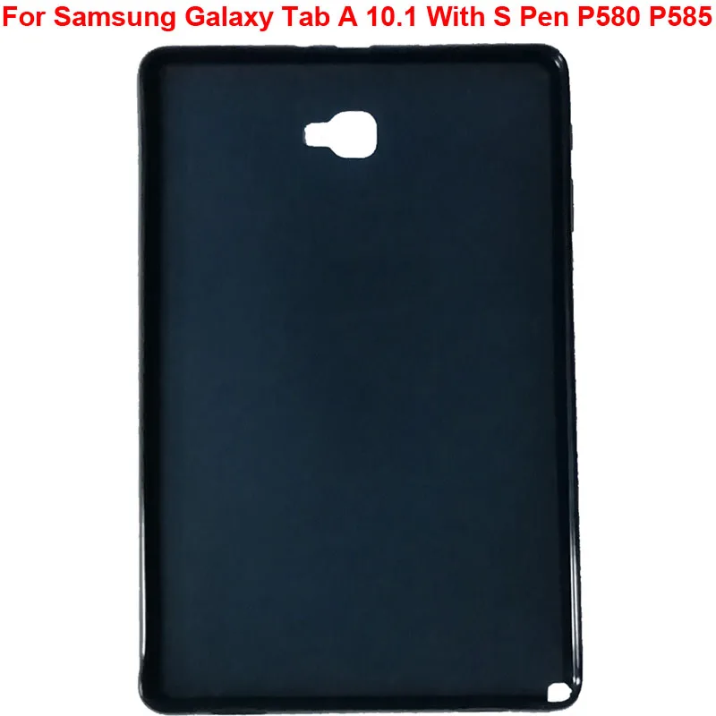 Мягкий чехол-накладка для Samsung Galaxy Tab A 10 1 с S Pen P580 P585 ТПУ защитный чехол полным
