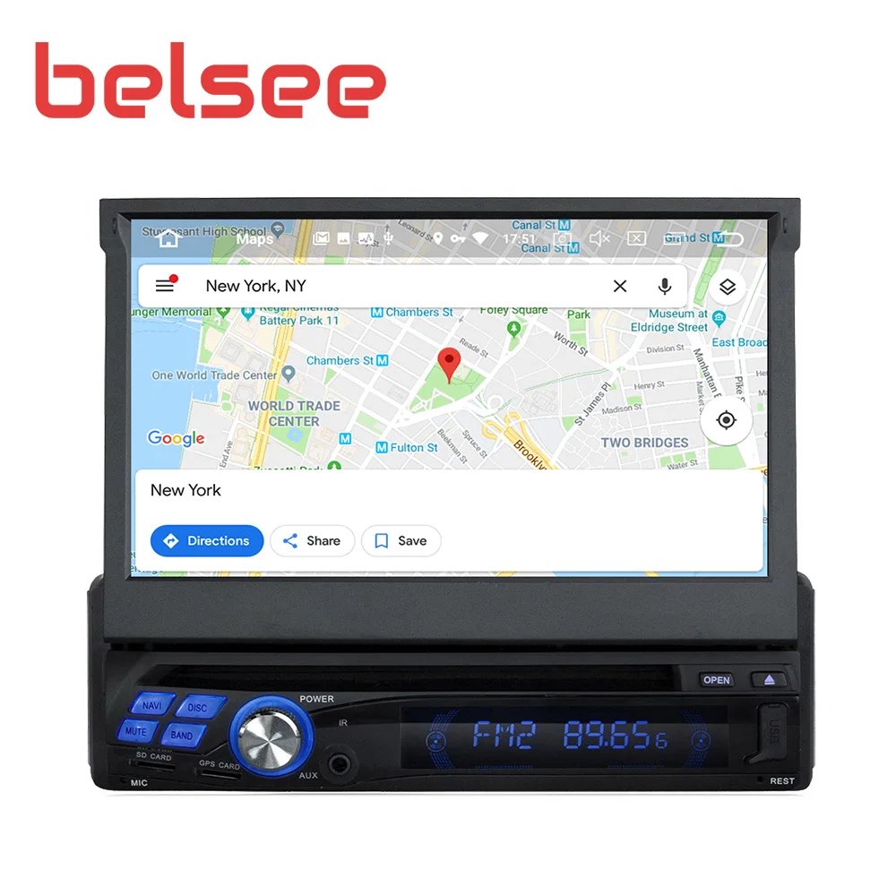 Clearance Belsee7 Inches universal Android 9.0 Car Radio Head Unit 1 Single Din Stereo Bluetooth Autoradio GPS Navigation No DVD Player 4
