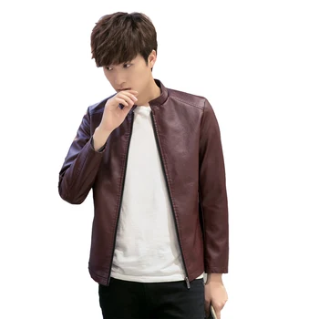 

New Autumn Fashion Leather Jacket Men Mens Leather Jackets And Coats Jaqueta De Couro Masculina Plus Size M-4XL