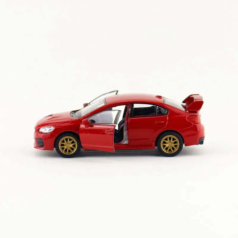 YJ 1/36 Scale, игрушки для автомобиля, Япония, SUBARU Impreza STI, литая металлическая модель автомобиля, игрушка для подарка/детей/коллекции